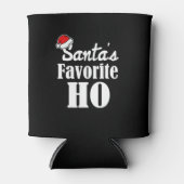 Santa's Favoriete Ho Funny Christmas gezegde Blikjeskoeler (Voorkant)