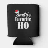 Santa's Favoriete Ho Funny Christmas gezegde Blikjeskoeler (Achterkant)