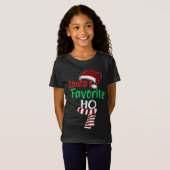 Santa's Favoriete Ho Funny Kerstkerstkerstkerstker T-shirt (Voorkant volledig)