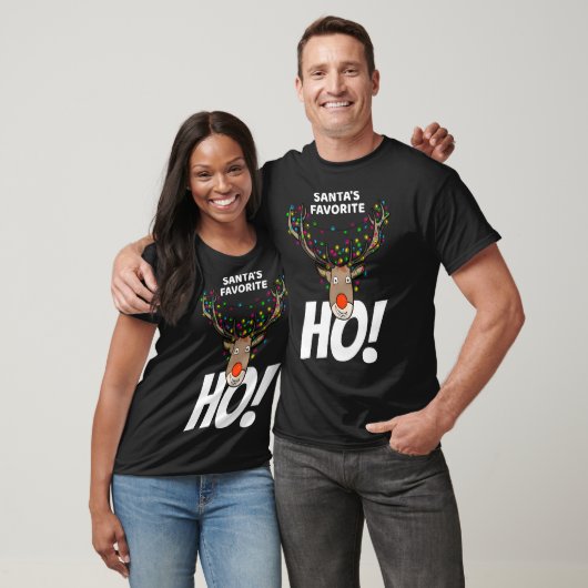Santa's Favoriete Ho - Grappig Kerstrendiercadeau T-shirt (Unisex)
