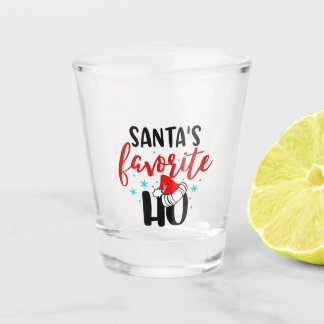 Santa's Favoriete Ho Grappige Kerstmis Shot Glas
