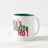 Santa's favoriete ho grappige mok voor kerstmis (Voorkant rechts)