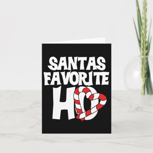 Santas Favoriete Ho  Kaart (Voorkant)