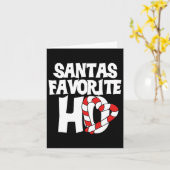 Santas Favoriete Ho  Kaart (Gele Bloem)