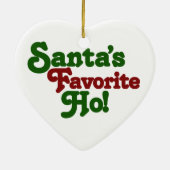 Santas favoriete ho keramisch ornament (Achterkant)