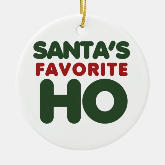 Santas Favoriete HO Keramisch Ornament (Voorkant)
