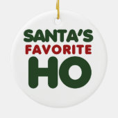 Santas Favoriete HO Keramisch Ornament (Achterkant)