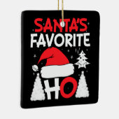 Santa's favoriete Ho Keramisch Ornament (Rechts)