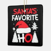 Santa's favoriete Ho Keramisch Ornament (Links)