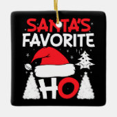 Santa's favoriete Ho Keramisch Ornament (Voorkant)