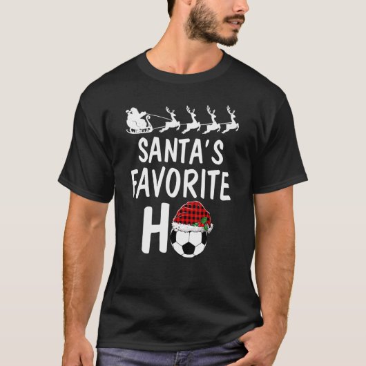 Santa's favoriete Ho-kerstkerstkerstkerstkerstkers T-shirt (Voorkant)