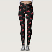 Santa's favoriete Ho-kerstkerstkerstkerstkerstman Leggings (Voorkant)