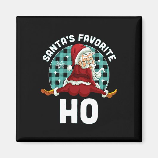Santa's favoriete Ho - Kerstkerstkerstman Magneet (Voorkant)