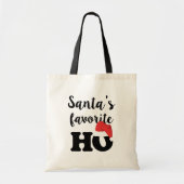 Santa's favoriete Ho-kerstman Canvas tas (Voorkant)