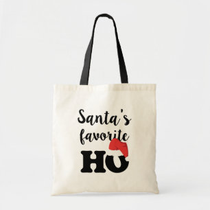 Santa's favoriete Ho-kerstman Canvas tas