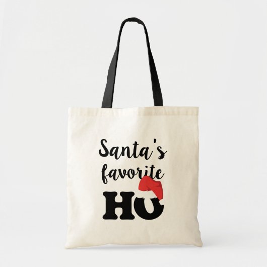 Santa's favoriete Ho-kerstman Canvas tas (Voorkant)