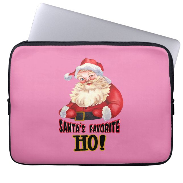 Santa's favoriete Ho Laptop Sleeve (Voorkant)
