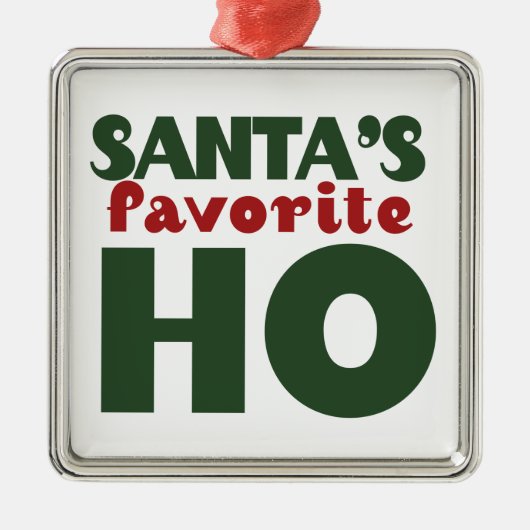 Santas Favoriete HO Metalen Ornament (Voorkant)