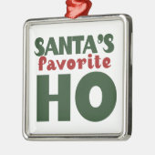 Santas Favoriete HO Metalen Ornament (Links)