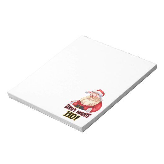Santa's favoriete Ho Notitieblok (Linkerzijde)