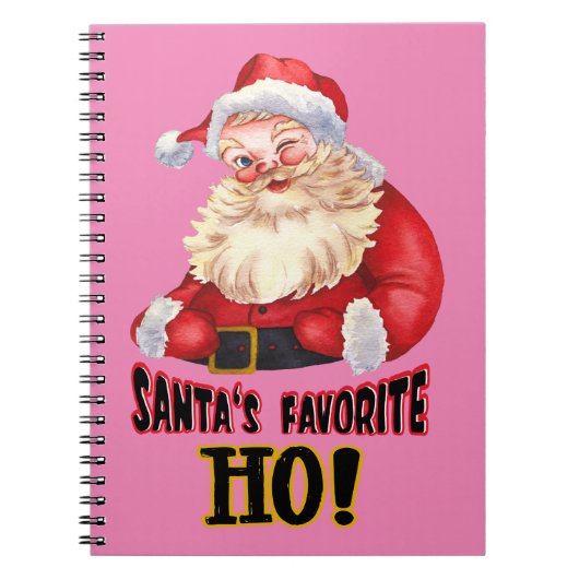 Santa's favoriete Ho Notitieboek (Voorkant)