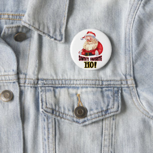 Santa's favoriete Ho Ronde Button 5,7 Cm