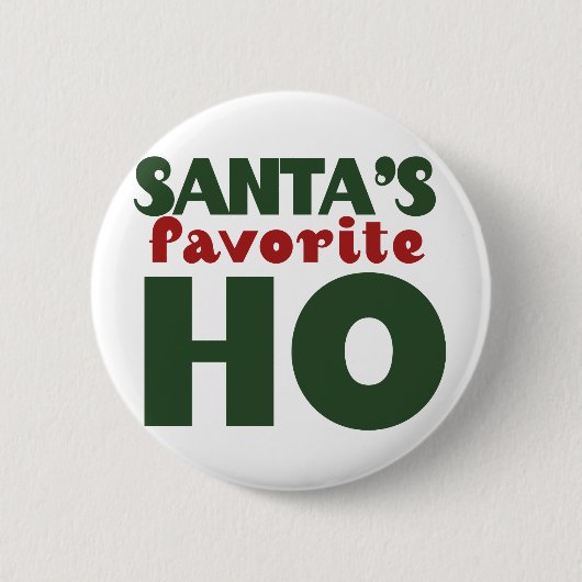 Santas Favoriete HO Ronde Button 5,7 Cm (Voorkant)