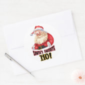 Santa's favoriete Ho Ronde Sticker (Envelop)
