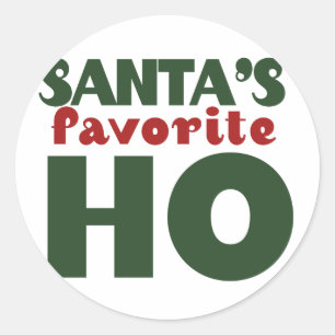 Santas Favoriete HO Ronde Sticker