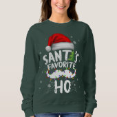 Santas Favoriete Ho Santa favoriete Ho Funny Girls Trui (Voorkant)