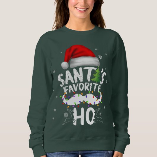 Santas Favoriete Ho Santa favoriete Ho Funny Girls Trui (Voorkant)