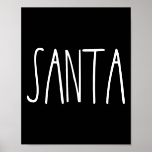 Santas Favoriete Ho Santa voor mannen Koppels Kers Poster