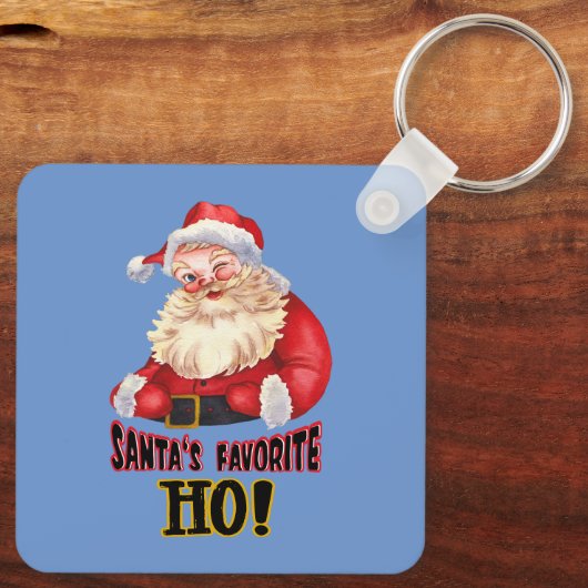 Santa's favoriete Ho Sleutelhanger (Achterkant)