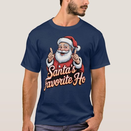 Santa's favoriete Ho T-shirt (Voorkant)