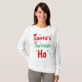Santa's favoriete Ho T-shirt (Voorkant volledig)