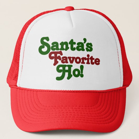 Santas favoriete ho trucker pet (Voorkant)