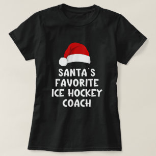 Santa's favoriete Hockey Coach Funny Kerstmis T-shirt