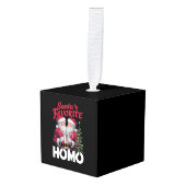 Santas Favoriete Homo Gay Kerstmis LGBTQ Pride Decoratie (Voorkant hoekig)