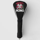 Santas Favoriete Homo Gay Kerstmis LGBTQ Pride Golfheadcover (Voorkant)
