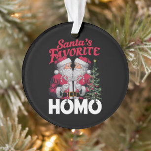 Santas Favoriete Homo Gay Kerstmis LGBTQ Pride Ornament