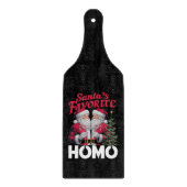 Santas Favoriete Homo Gay Kerstmis LGBTQ Pride Snijplank (Voorkant)