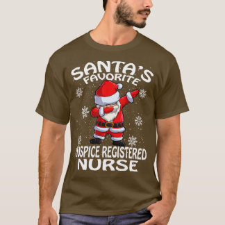 Santas Favoriete Hospice Geregistreerde Verpleegku T-shirt