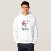 Santa's Favoriete Hot Mess Hoodie (Voorkant volledig)