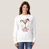 Santa's favoriete Hot Mess Sweatshirt (Voorkant volledig)