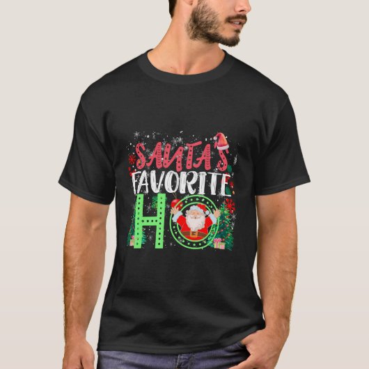 Santa's favoriete huis t-shirt (Voorkant)