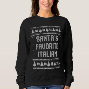 Santas Favoriete Italiaanse Kerstmis Xmas pyjama Trui