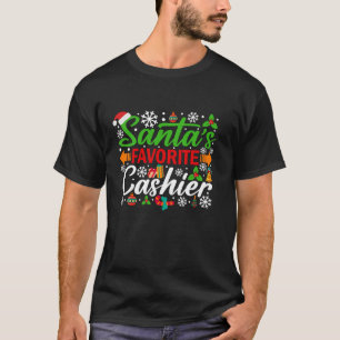 Santa's favoriete kassier Shirt Funny Christmas XM