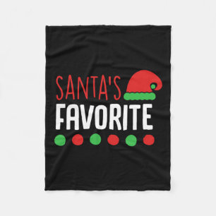 Santa's Favoriete Kerst S Voor Vrouwen Mannen Kind Fleece Deken