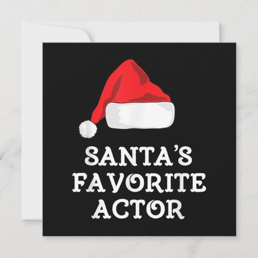 Santas Favoriete kerstactrice Actress Bedankkaart (Voorkant)