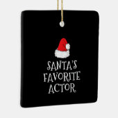 Santas Favoriete kerstactrice Actress Keramisch Ornament (Rechts)